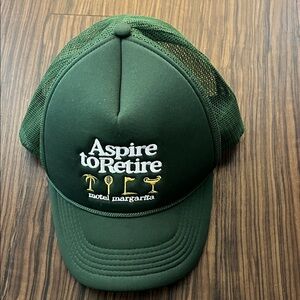 Aspire to Retire Green Trucker Hat